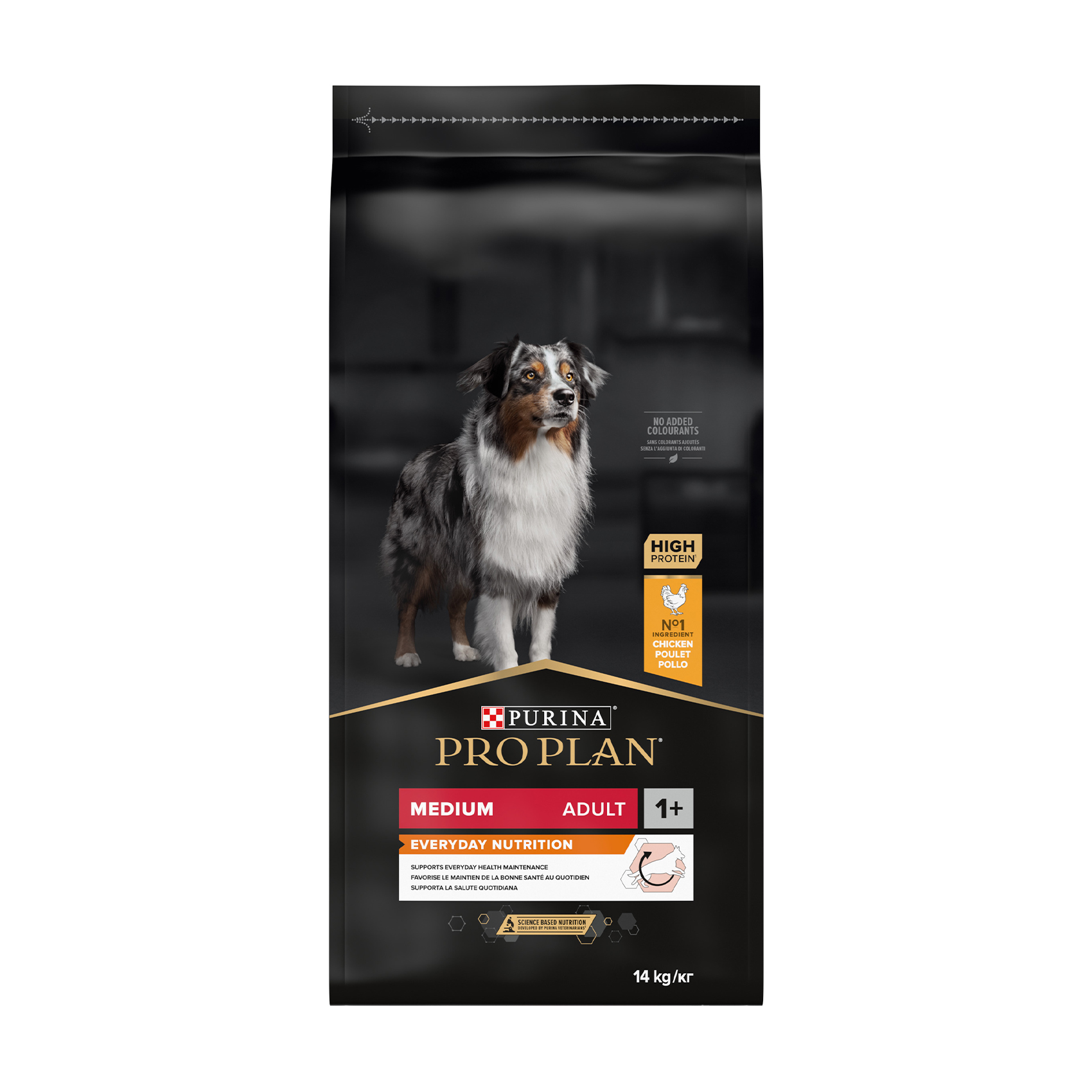 Сухий корм для дорослих собак середніх порід Pro Plan Medium Adult 1+ Everyday Nutrion з куркою, 14 кг